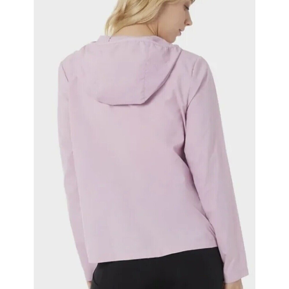 32 Degrees Purple Jacket Packable Travel Hooded Windbreaker Water Repel Sz M NEW